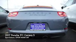 2017 Porsche 911 991.2 Carrera sport exhaust vs. standard exhaust