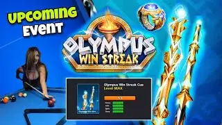 OLYMPUS WIN STREAK IN 8 BALL POOL 😍 OLYMPUS WINSTREAK CUE LEVEL MAX TRICK 😱❤️