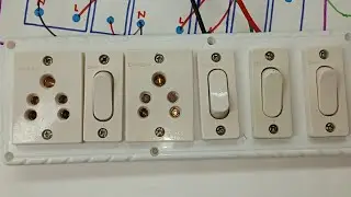 4 switch 2 socket board wiring connection || Sinha Electricals
