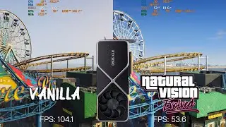 GTA V Vanilla vs NaturalVision Evolved (NVE) Medium ENB 4K Benchmark | RTX 3090 FPS Comparision