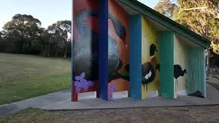 New Wildlife Mural at Manning Park&hellip;ambushed by turtles!