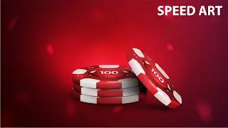 Покерные фишки в Adobe Illustrator | Speed Art