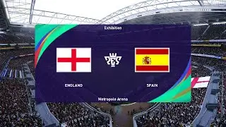 England U21 vs Spain U21 (08/07/2023) Final UEFA U21 EURO 2024 PES 2021