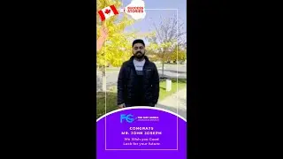 Congrats Mr  John Joseph - Canada Student Visa Success Story