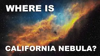 Where is California nebula in the night sky? What does it looks like? A zoom-in video in 8k 60fps.