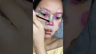Colorful Clown Makeup Tutorial🤡🌈 #makeup #shorts #clown