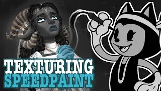 Lune 3D Texturing SPEEDPAINT (Noiramore Academy Indie Game)