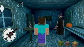 Playing as minecraft halloween mod in Granny😨 || Granny minecraft mod