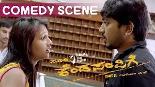 Manvitha gets angry on hero comedy | Kannada  Comedy Scenes | Kendasampige Kannada Movie
