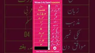 Manahil Name And Meaning With Lucky Number #manahil #shortvideo #shortsfeed
