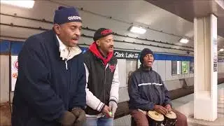 3 gents somewhere over the rainbow #chicago #WCTA #WCTAchicagoundergroundsound #cta #busker #subway