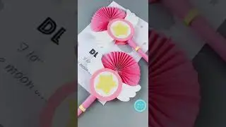 How to make a paper retractable magic wand /DIY Origami Crafts Tutorial step by step.  #shorts