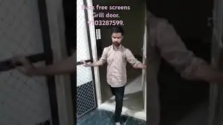 Double grill door from buzz free screens.