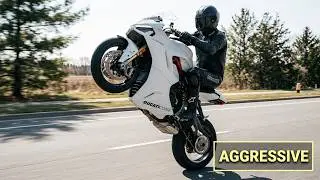 Ducati Supersport 950 S | VERY Aggressive Riding and Wheelies