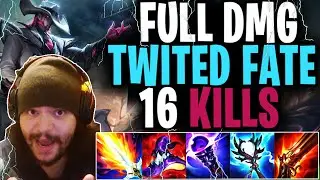 Tobias Fate Carrying with FULL DMG Twisted Fate (16 Kills)
