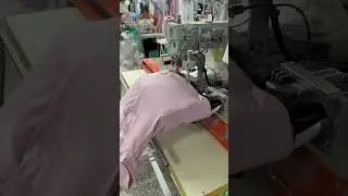Automatic bottom hemming machine #automaticsewingmachine #automaticbottomhemmingmachine
