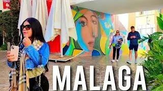 MALAGA 🇪🇦 Old City Prepared to the CHRISTMAS Costa del Sol Andaluc&iacute;a Spain 4K