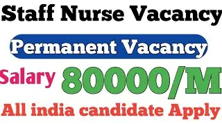 Permanent Nursing officer Vacancy 2020|| SVNIRTAR Staff Nurse
