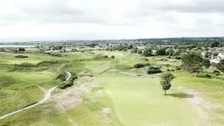 Portmarnock Links-  hole 1 from 'sea to green'