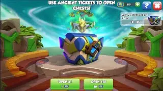 Opened 117 Ancient Wind Water Tickets Chapter 2 | Got Slushy Dragon | Dragon Mania Legends