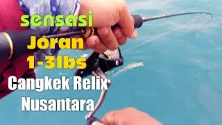 Mancing Ultralight Jigging umpan Microjig di Rumpon Kakap Merah