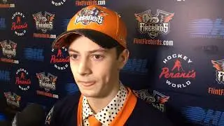 Brennan Othmann on being Flint Firebirds&rsquo; first-round draft choice