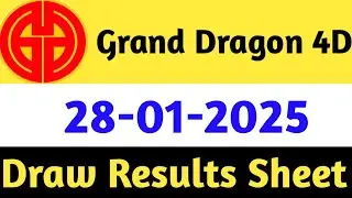 28-01-2025 Grand Dragon Today 4D Results | 4d Malaysia  Live Today | Today 4d Result Live