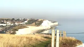 Saltdean White Cliffs and Tide, 4K, HDR, 60fps 