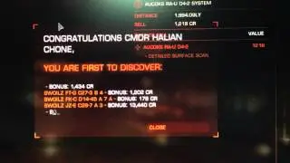 Elite Dangerous: Universal Cartographics - Sale of Data and First Discoveries