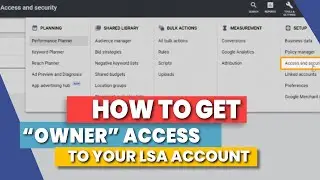 Google Local Service Ads Account (How To Get 