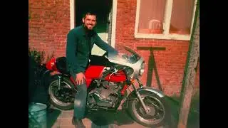 Koos met zijn Laverda sf 750