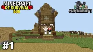 Minecraft PE Survival Series Ep 1 in 1.21.131🔥 | Duo Survival Series With Friend By Monty |