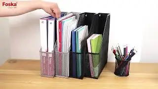 Foska Magazine Rack Desk Folder Document Office Mesh HY63002