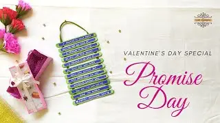 Promise Day Gift Idea | Popsicle Stick Hanging Diy | Valentine's Day Gift Idea | 7Days 7Gifts DIY