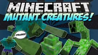 Minecraft | MUTANT CREATURES MOD! | MUTANT CREEPERS & ZOMBIES! [1.4.7]