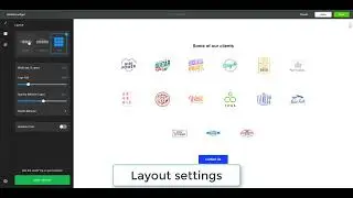 Creating Logo Showcase Carousel Widget on Elfsight