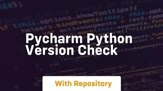pycharm python version check