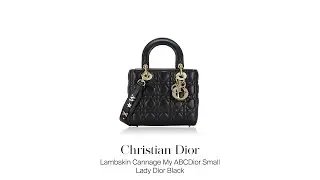 Titip Jual Tas Branded Second: Christian Dior Lambskin Cannage My ABCDior Small Lady Dior Black