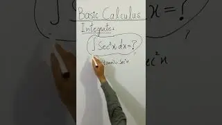 😳 Integrate &int;sec^2x dx=? | You Should know this trick!