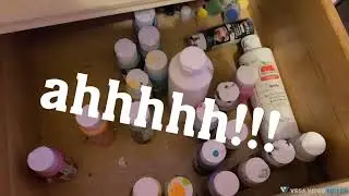 Cleaning up my art supplies