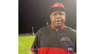 Coach Charles Moody after Southside 36-8 loss Vs Selma High