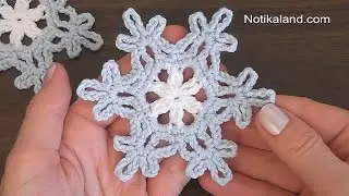 CROCHET EASY  Crochet Snowflake Pattern