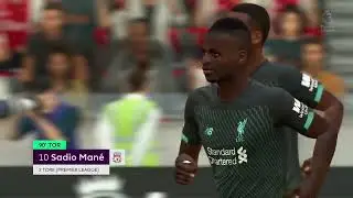 Sadio Mane scores for FC Liverpool against Ajax Amsterdam - FIFA 20 Career Mode Super League