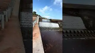 Clear water flowing from the dam is a beautiful sight #beautiful #travel #shorts #trending #viral