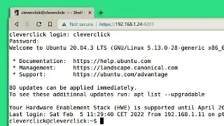 Shell in a box! Shell in a web browser! [Debian based systems Installation]