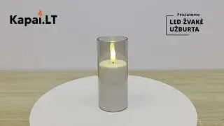 Elektroninė LED žvakė - Užburta H12cm
