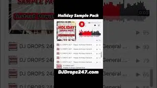 Holiday DJ Drops Sample Pack! Purchase at DJDrops247.com