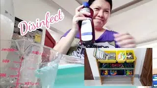 Disinfecting Toys Using Lysol Disinfectant Concentrate | Team Dadz