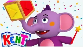 Kent The Elephant | Learn Shapes with Magic Shape Box | Learning Videos For Children