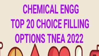 TNEA 2022|Top Chemical Engg Top 20 Colleges Choice Filling idea|Cutoff Data Analysis Ranked|Chemical